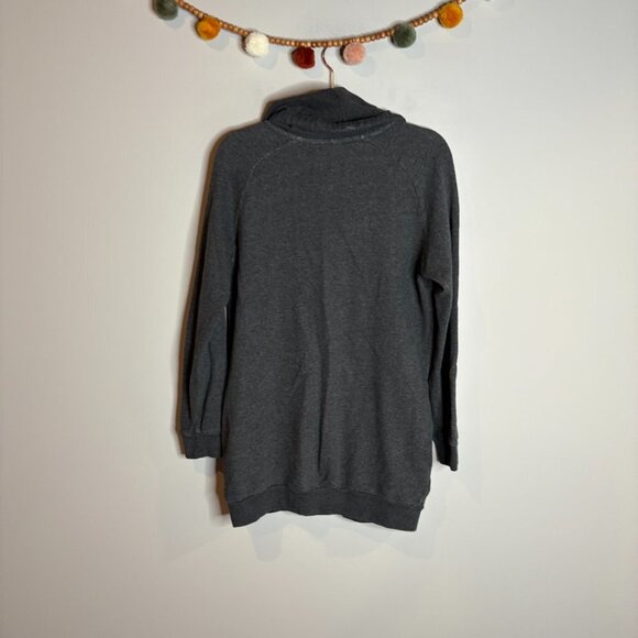 AllSaints grey cowl neck long sweatshirt - Picture 5 of 5